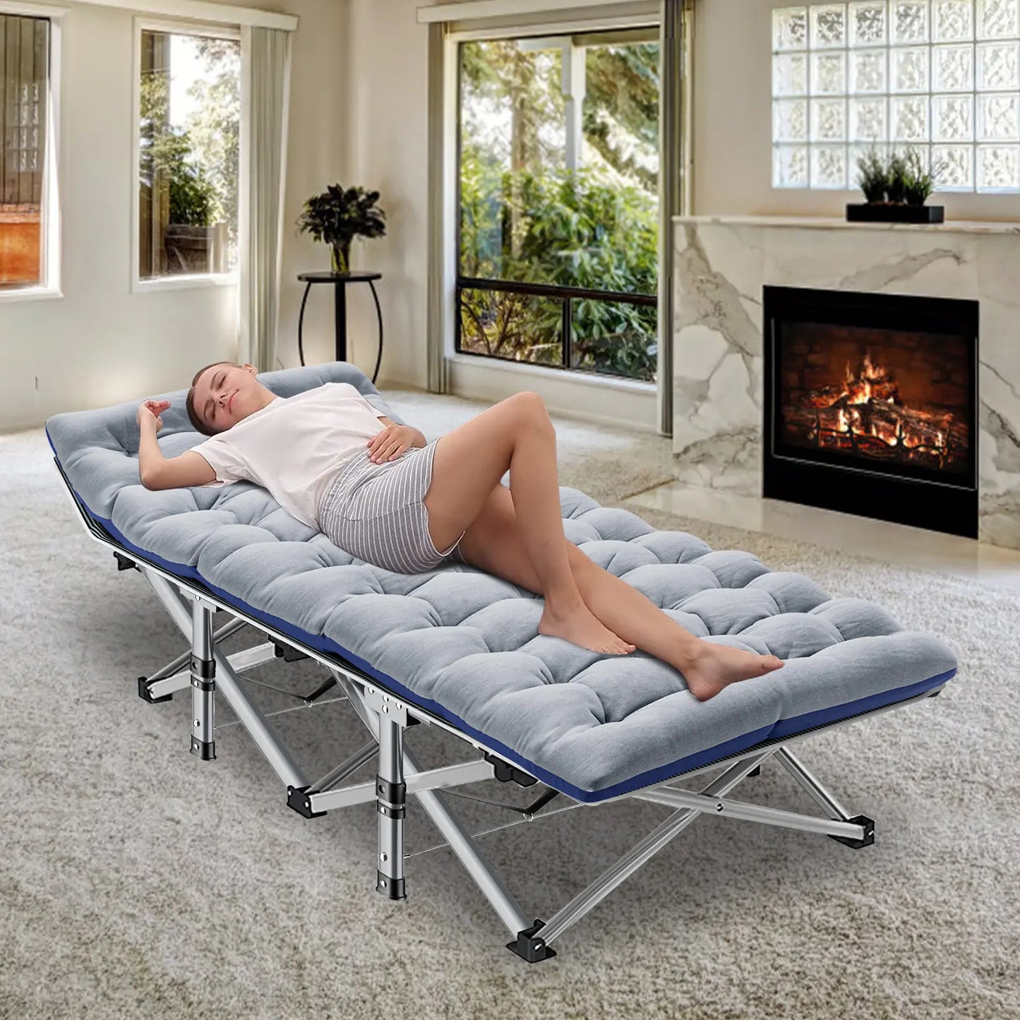 Camping Cot (with Mattress)