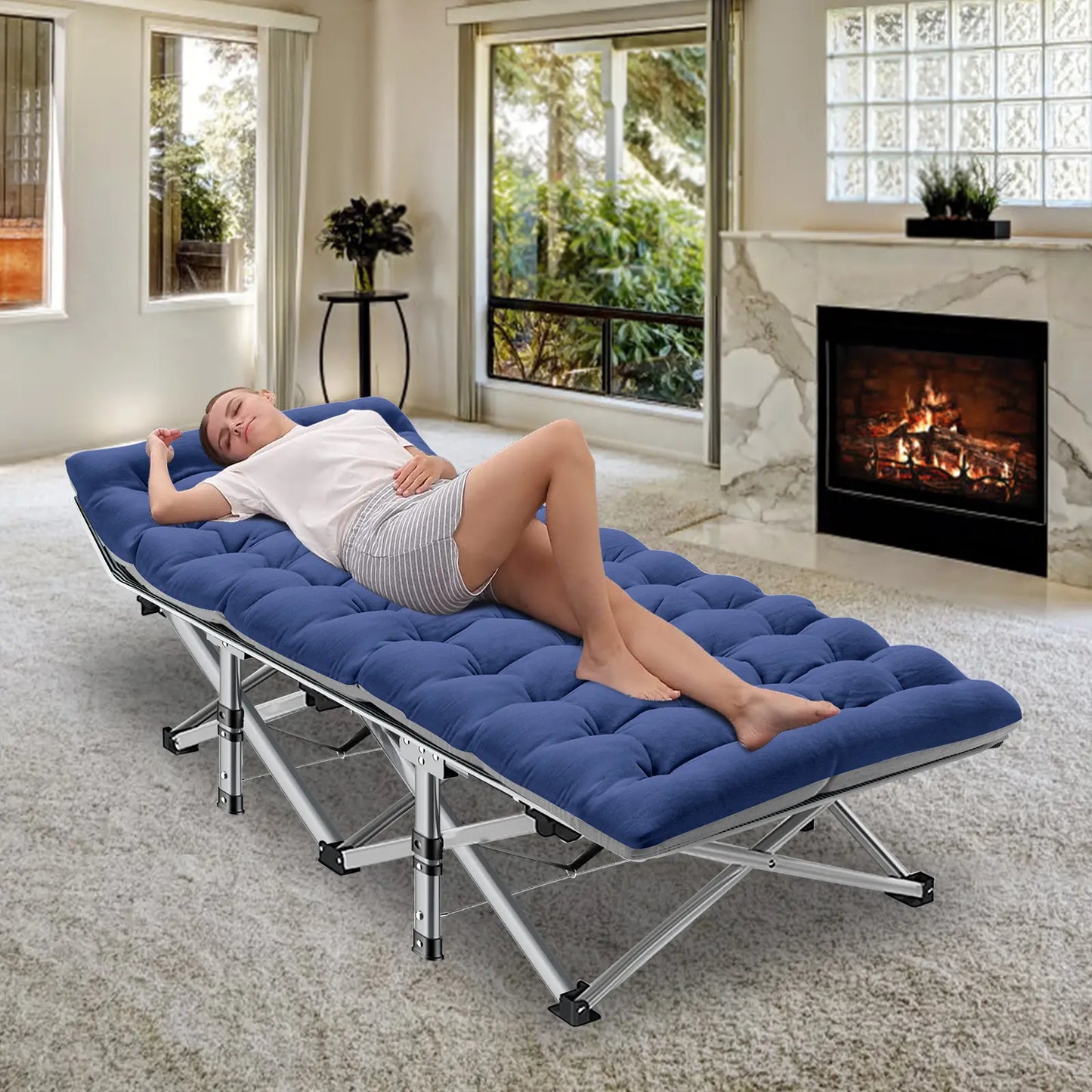 Camping Cot (with Mattress)