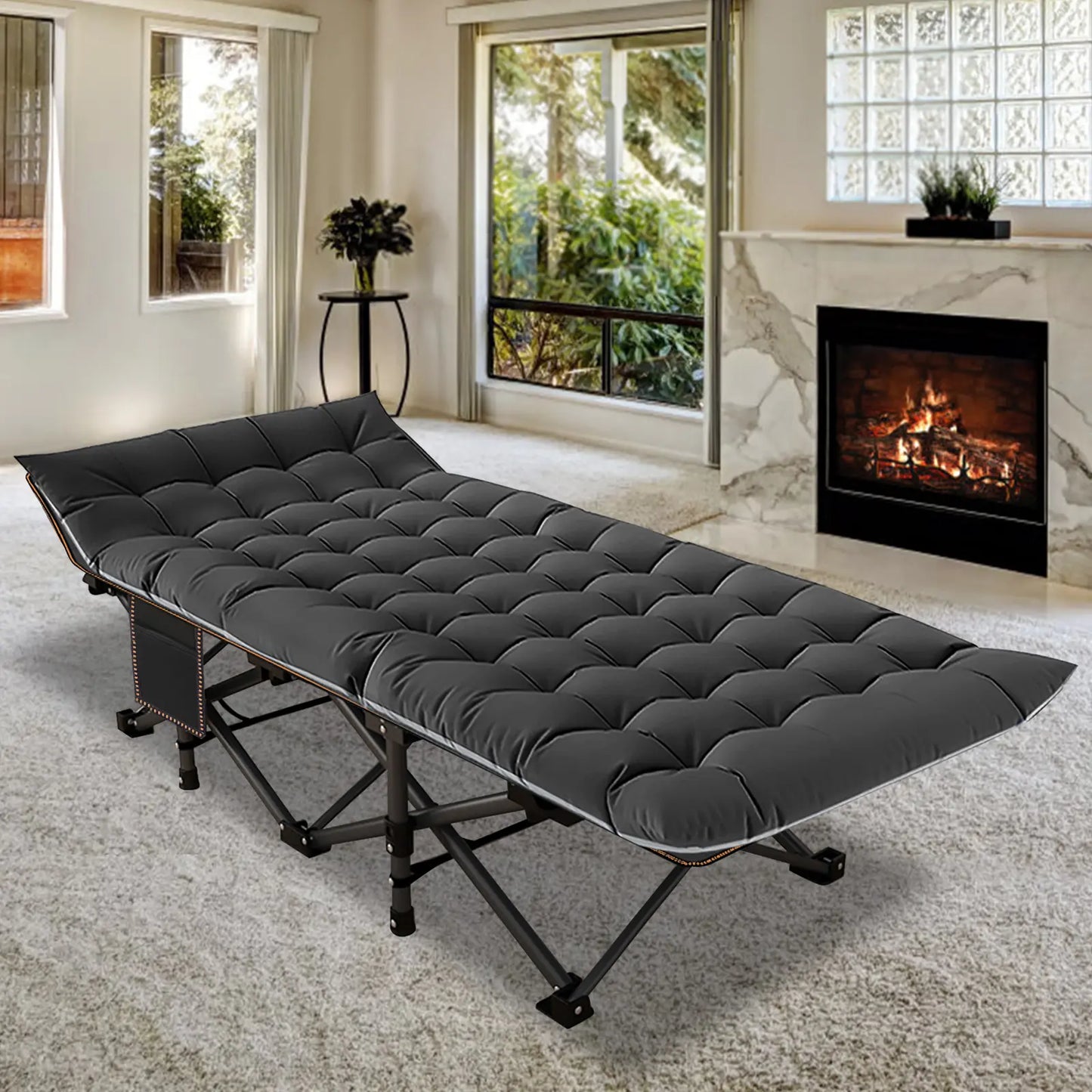 Camping Cot (with Mattress)
